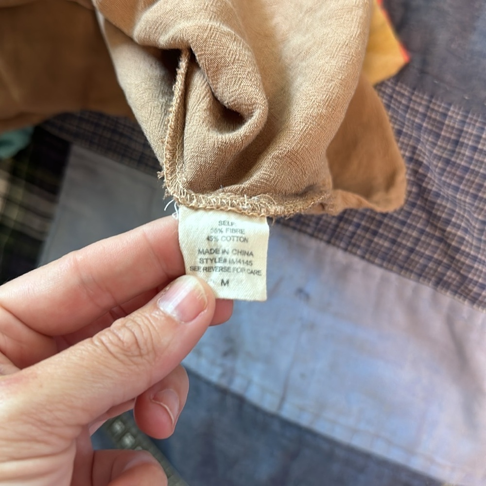 Callie Mac Brown Hi-Low Tunic | Linen Blend | Coastal Chic | Flowy Boho Top - Picture 7 of 7